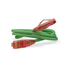 Патч-корд PC-LPM-UTP-RJ45-RJ45-C5e-1M-LSZH-GN U/UTP кат.5е LSZH 1м зел. Hyperline {30857}