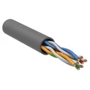 Витая пара ITK U/UTP кат.5E 4х2х24AWG solid LSZH нг(А)-HF серый (305м)
