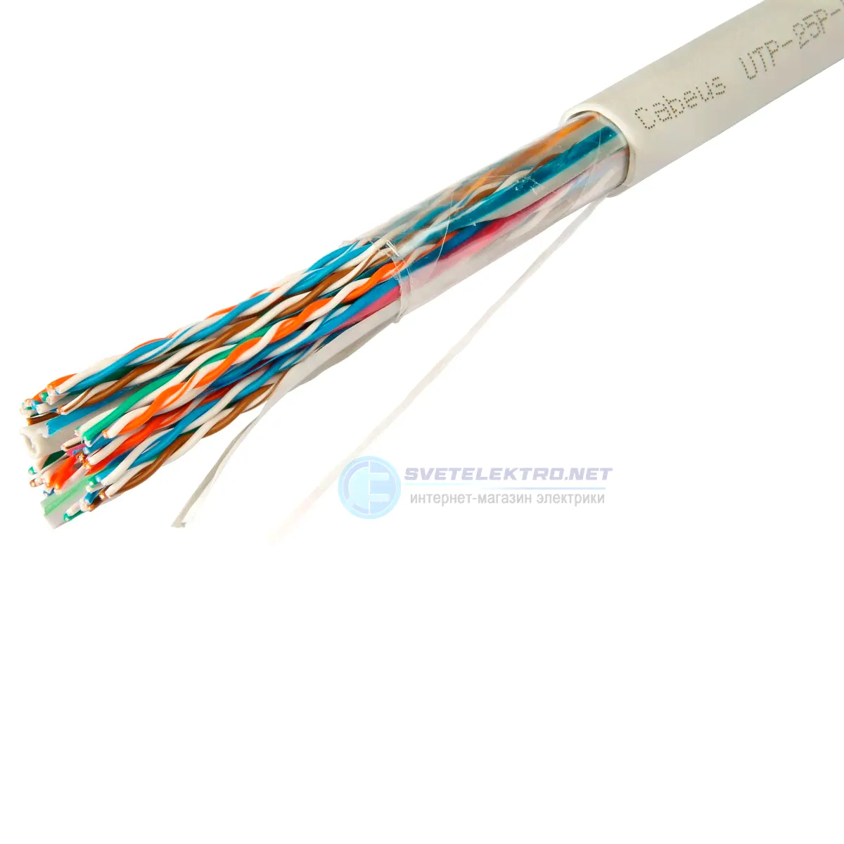 Кабель витая пара UTP-25P-Cat.5-IN-LSZH UTP (U/UTP), категория 5, 25 пар 10167c Cabeus
