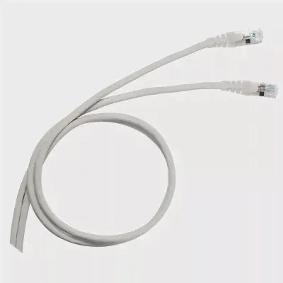 Шнур коммутационный RJ 45 - категория 5е - U/UTP - PVC - неэкранированный - 1 м - серый-0