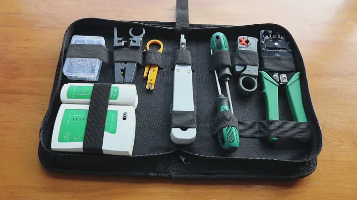 UNBOXING Portable LAN Network Repair Tool Kit Utp Cable Tester AND Plier C RJ45 RJ11 RJ12 CAT5 CAT5e