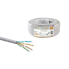 Кабель витая пара народный U/UTP Cat 5e 4х2х24AWG CCA (25м) PVC, серый