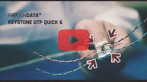 Keystone FibrainDATA® seria Quick 6 UTP