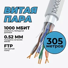 Кабель NEOMAX F/UTP cat.5e 4 пары (305 м) 0.52 мм (24 AWG) Медь PVC jacket