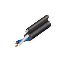 Кабель LAN UTP-5E 1х2х0,52 Cu PE черный с тросом (КСПт) ИнформСистема