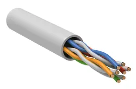 Кабель связи витая пара U/UTP кат.5е 8х4х0,48 24AWG LSZH (м) белый GENERICA ITK