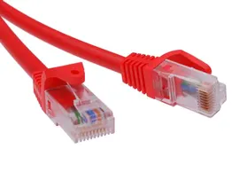 Патч-корд неэкранированный CAT5E U/UTP 4х2 LSZH красный 3м - RN5EUU4530RD
