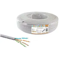 Кабель витая пара народный U / UTP Cat 5e 4х2х24AWG CCA (100м) PVC, серый