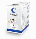 Cabeus UTP-4P-Cat.5e-SOLID-LSZH Кабель витая пара UTP (U/UTP), категория 5e, 4 пары 0,51мм (24 AWG), одножильный, LSZH (Low Smoke Zero Halogen) (305 м), системная гарантия 25 лет.