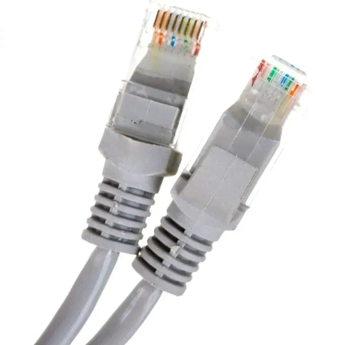 Патч-корд EXEGATE UTP-RJ45-RJ45-5E-7,5M-GY EX190990RUS