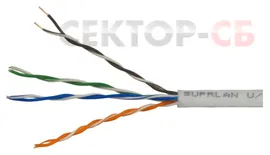 SUPRLAN Standard U/UTP Cat.5e 2х2хAWG24 Сu PVC Indoor SUPRLAN Кабель "витая пара" внутренний