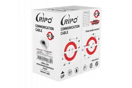 UTP 4 CAT5E 24AWG CCA Ripo Plus, 305м.,Fluke test (КСВПВ -5е 4*2*0.5)